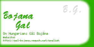 bojana gal business card